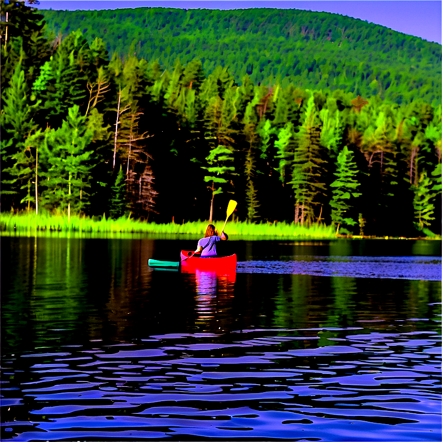 Canoeing On Maine's Lakes Png 75 PNG