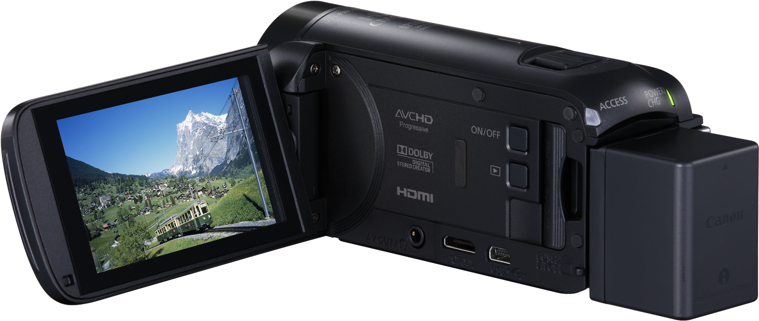 Canon Camcorderwith Flip Screen PNG