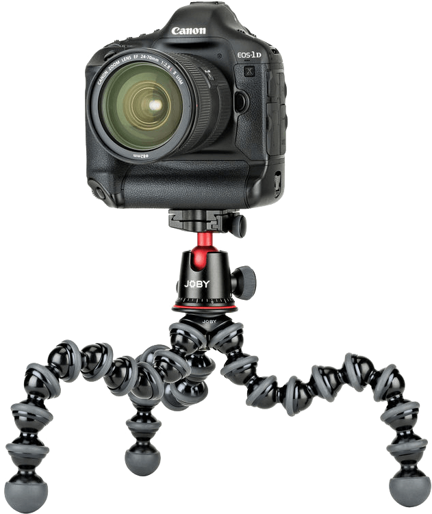 Canon Cameraon Joby Gorillapod PNG
