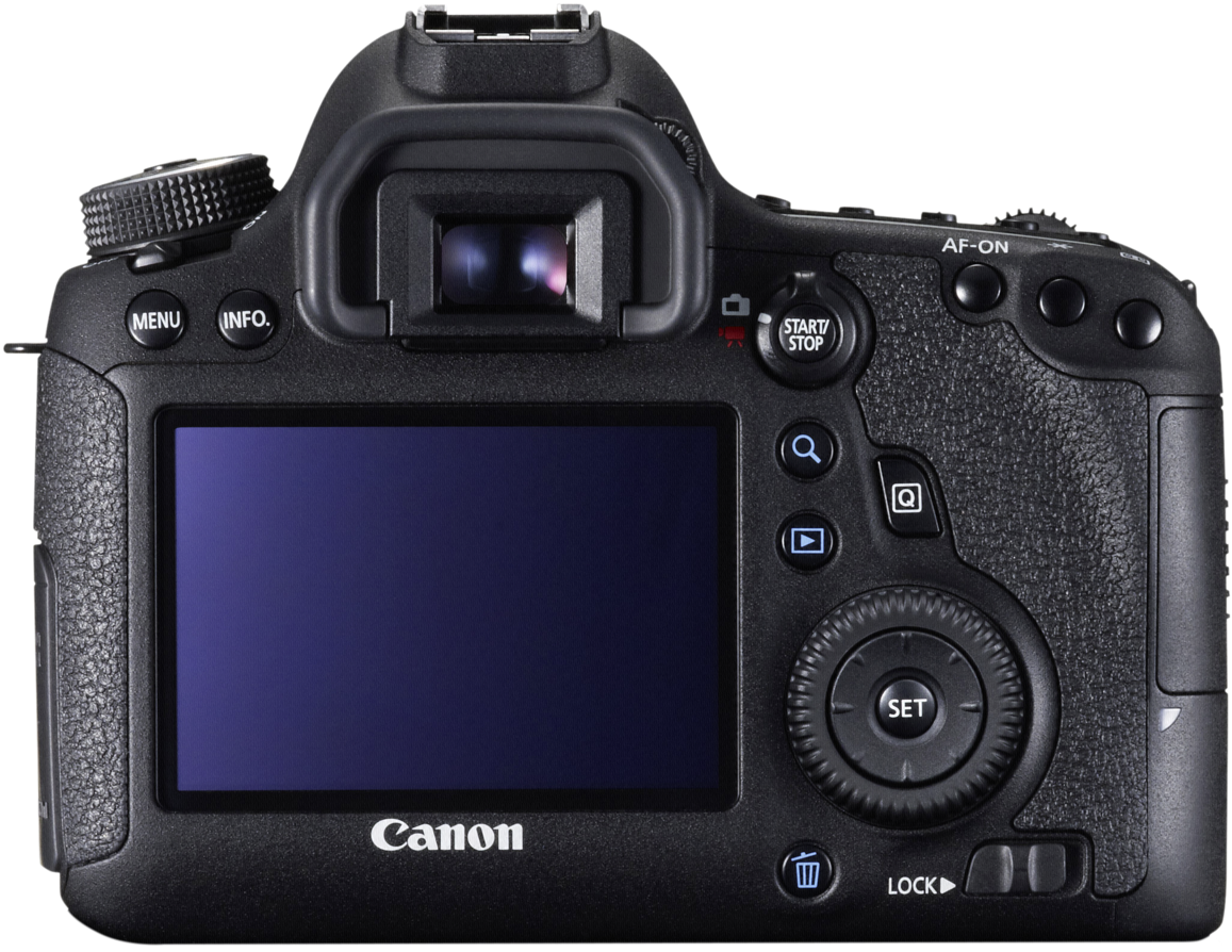 Canon D S L R Camera Back View PNG