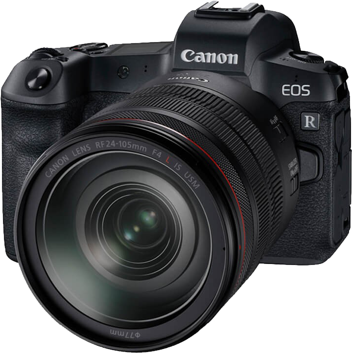 Canon E O S R Camerawith Lens PNG