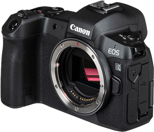 Canon E O S R Mirrorless Camera Body PNG