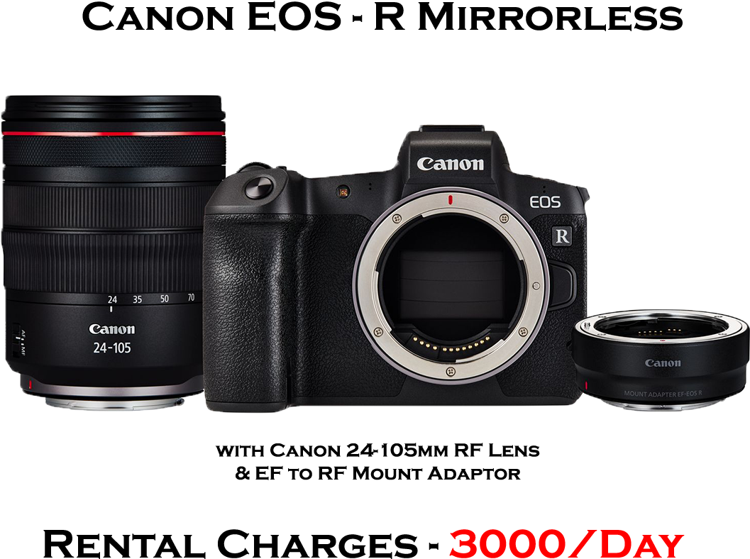 Canon E O S R Mirrorless Camera Rental PNG