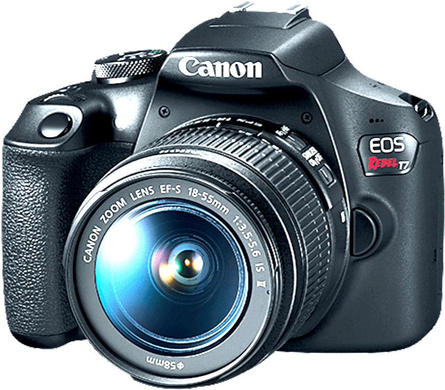 Canon E O S Rebel T7 D S L R Camera PNG