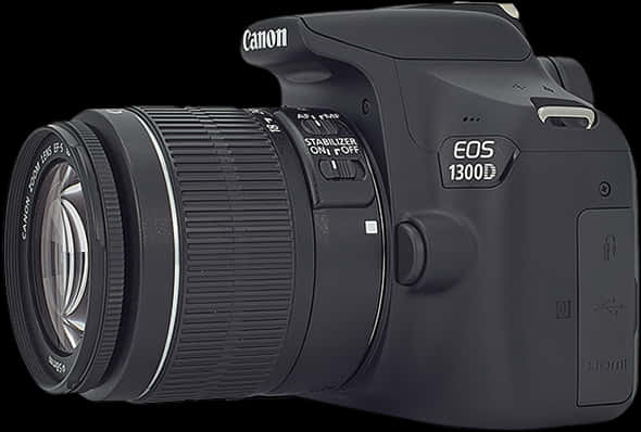 Canon E O S1300 D D S L R Camera PNG