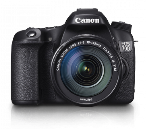 Canon E O S70 D D S L R Camera PNG