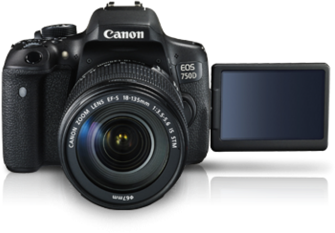 Canon E O S750 D D S L R Camera PNG