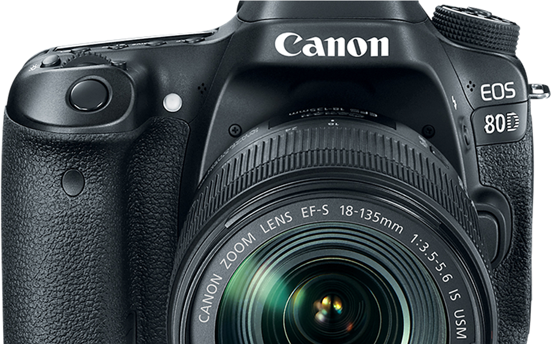 Canon E O S80 D D S L R Camera PNG
