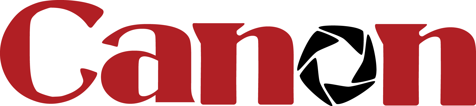 Canon Logo Redand Black PNG