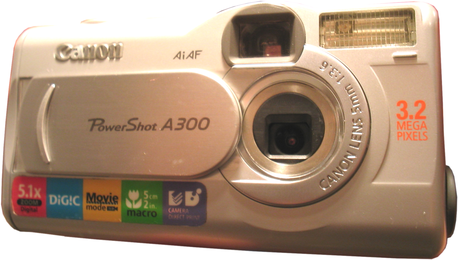 Canon Power Shot A300 Digital Camera PNG