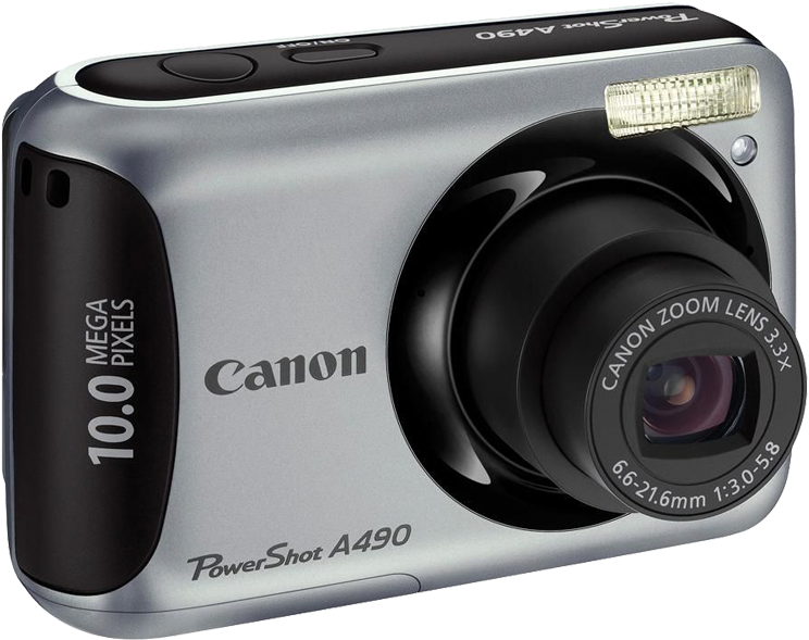 Canon Power Shot A490 Digital Camera PNG