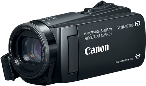 Canon V I X I A H F W10 Waterproof Camcorder PNG