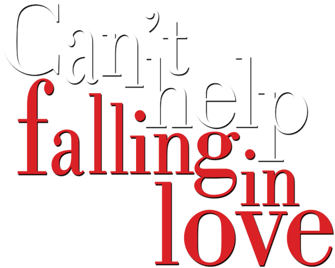 Cant Help Fallingin Love Text Art PNG