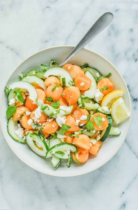 Cantaloupe Cucumber Salad Wallpaper