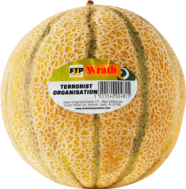 Cantaloupewith Label PNG