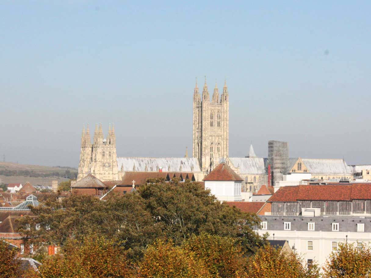 Skyline De La Cathédrale De Canterbury Fond d'écran