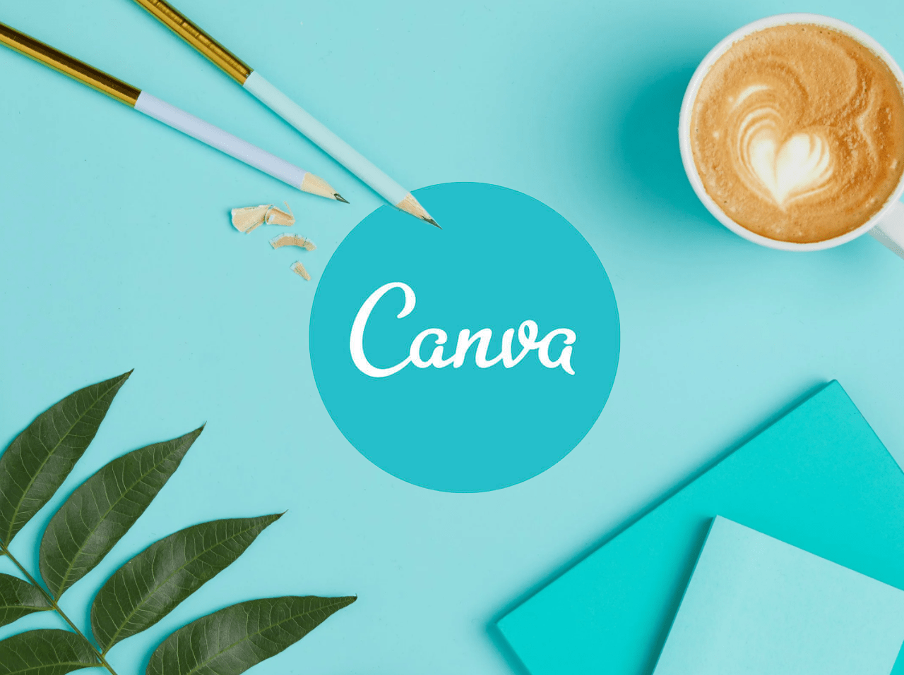 A Cup Of Coffee And A Notebook With The Word Canvas
