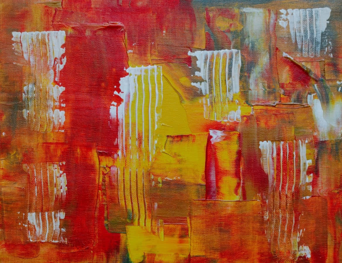 Red Abstract Painting Canvas Pictures