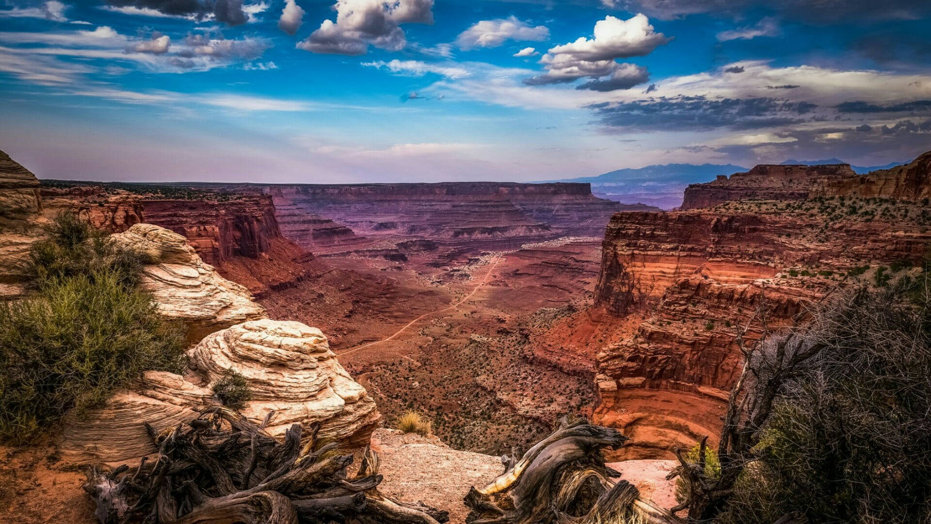 Paisajedel Parque Nacional De Canyonlands Fondo de pantalla