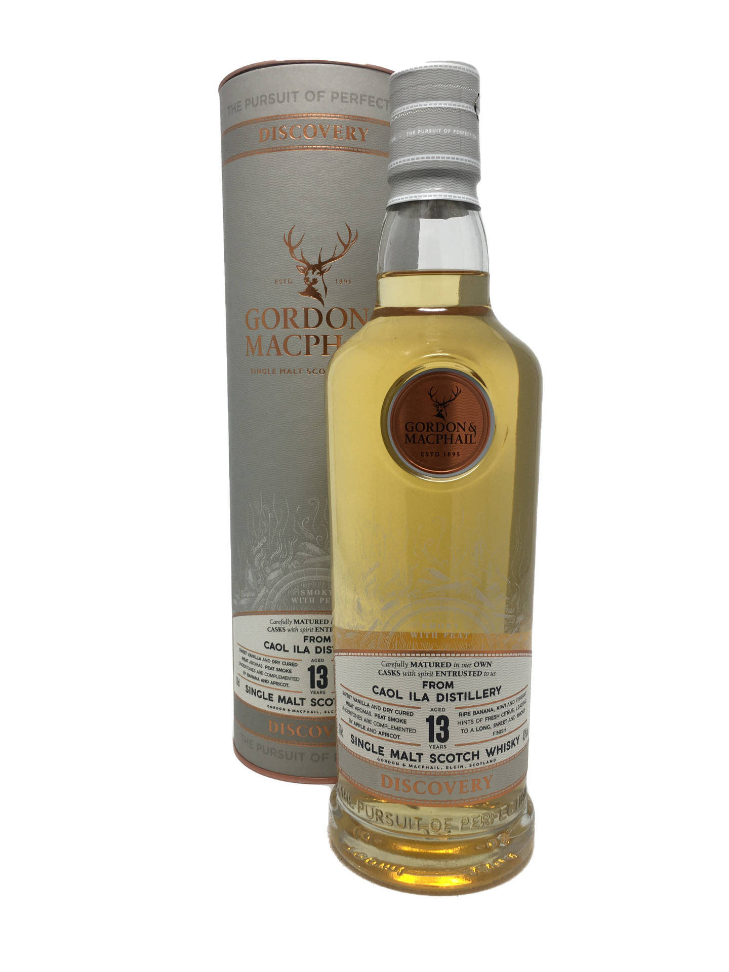 Exquisite bottle of Caol Ila Gordon and MacPhail Scotch Whisky Wallpaper