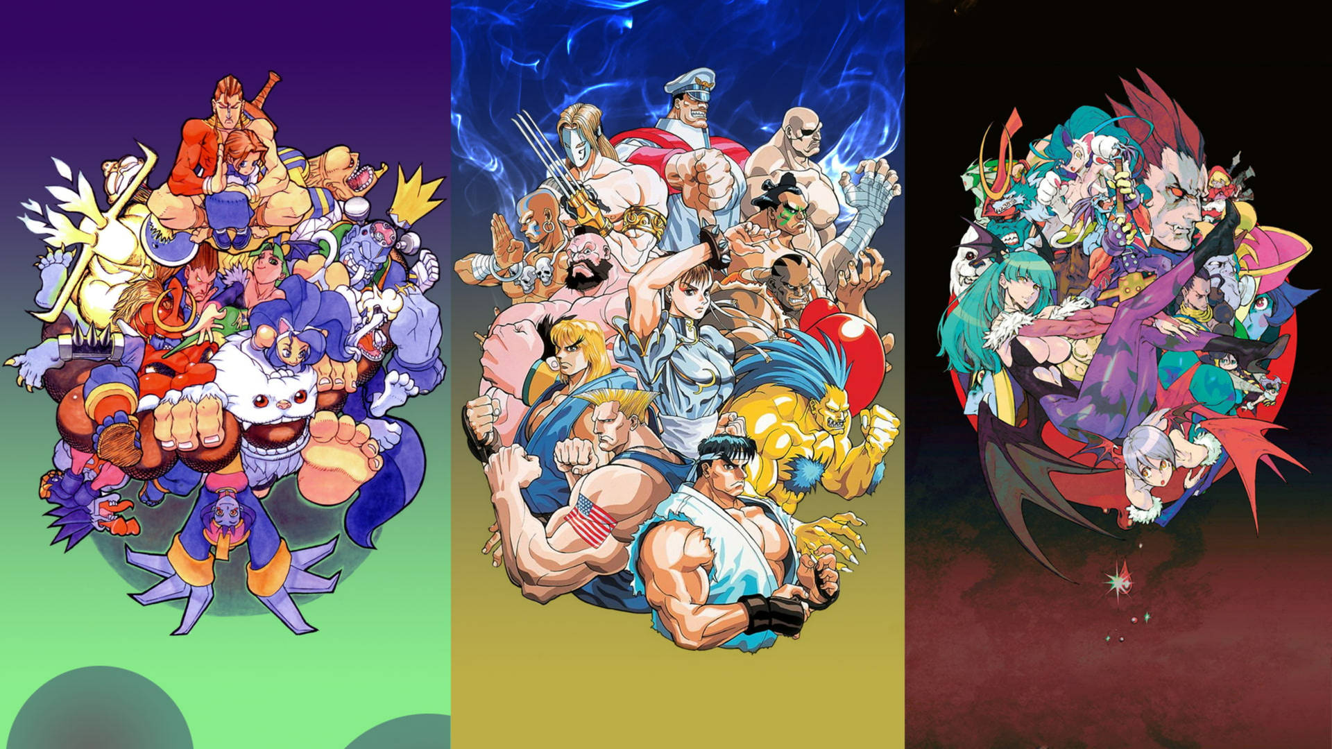 Capcom Darkstalkers Series Background