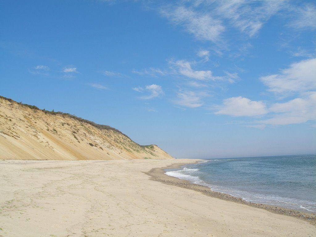 Cape Cod Blue Akies And White Sand Wallpaper