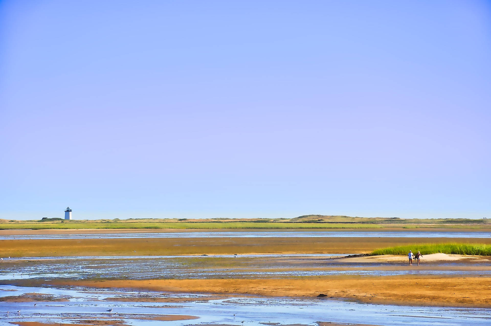 Cape Cod During Low Tide Wallpaper