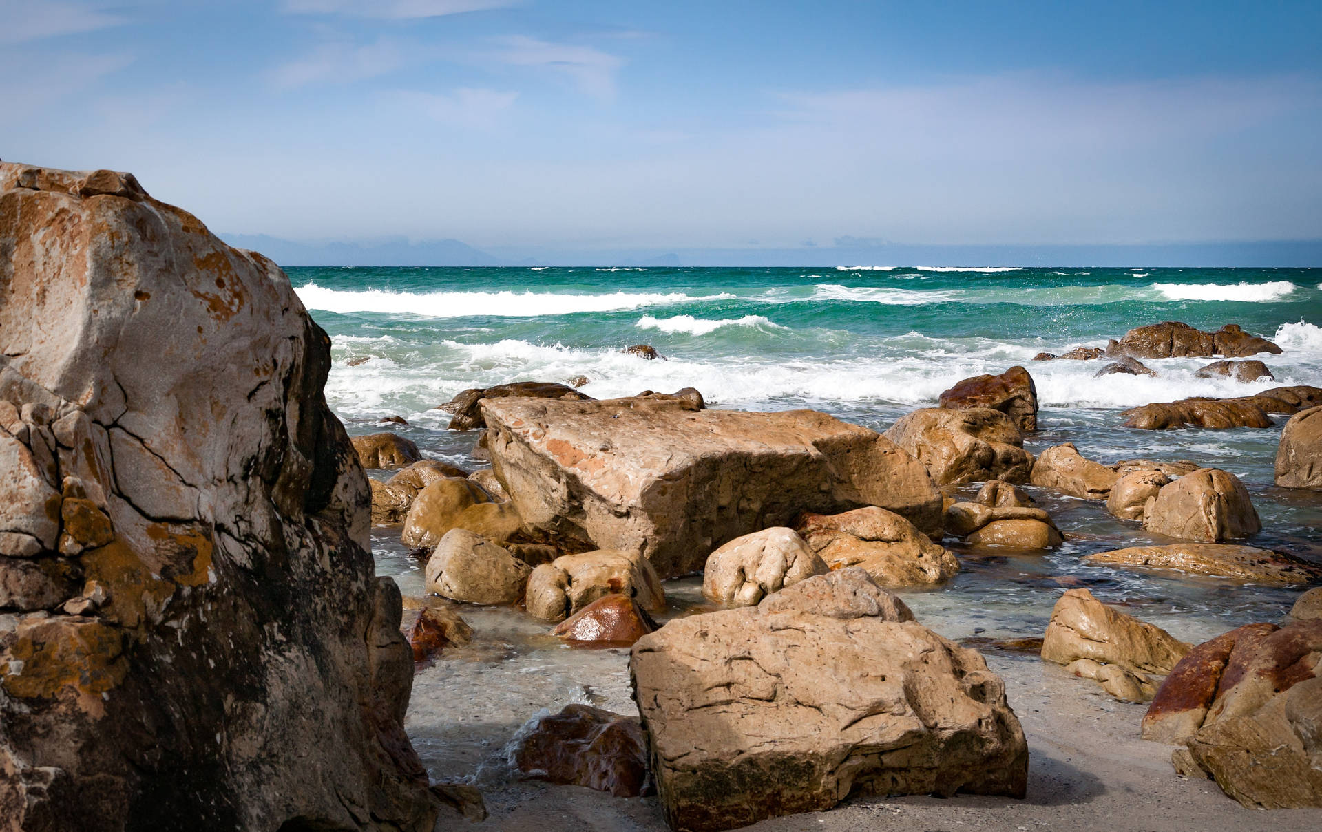 Capecod Rocks By The Sea: Cape Cod Pedras Pelo Mar Papel de Parede