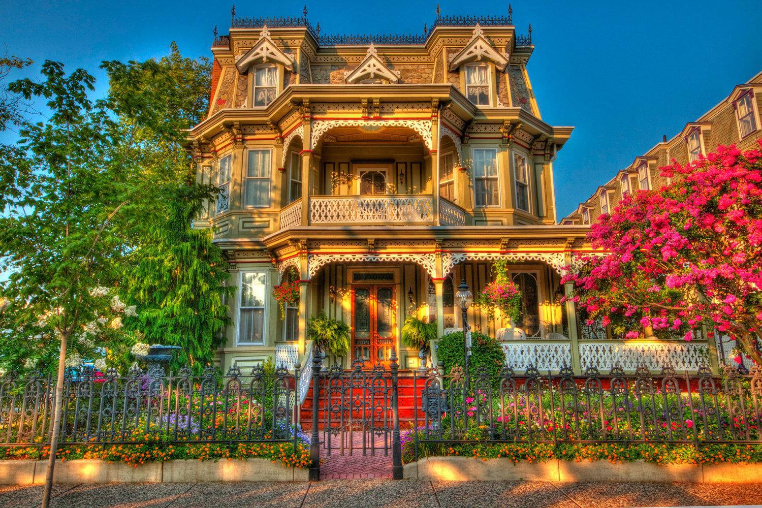 Cape May Victorian House Wallpaper