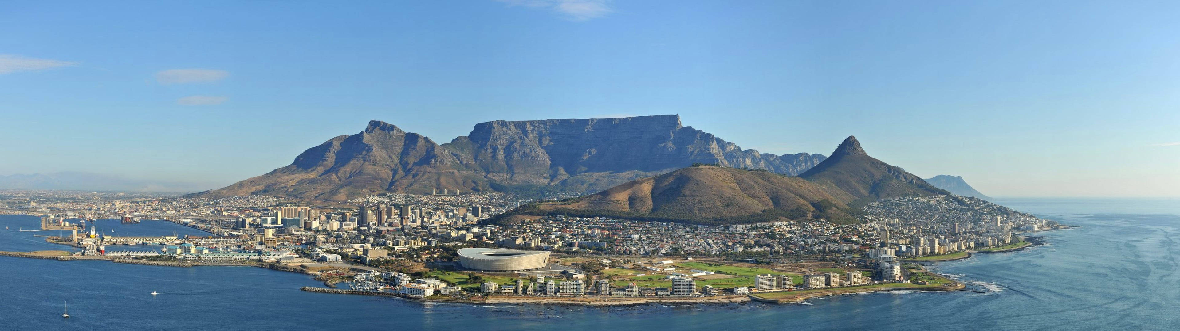 Panoramade Ciudad Del Cabo, Sudáfrica Fondo de pantalla