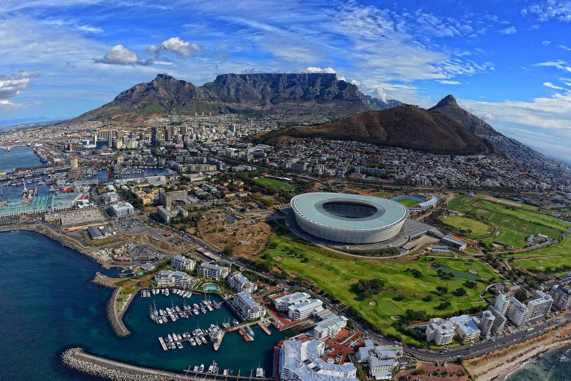 Cape Town Stadium In South Africa Wallpaper