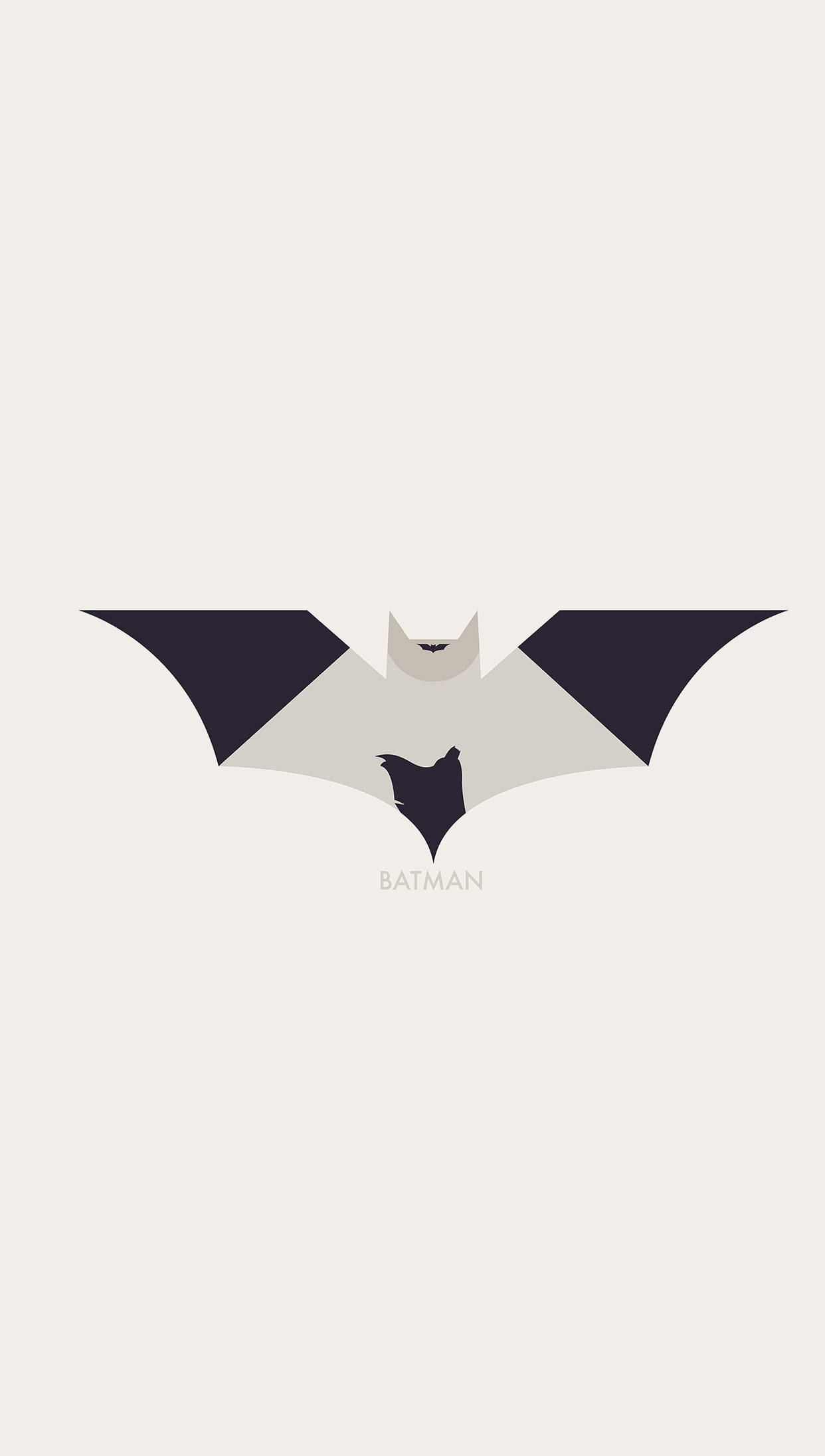 Caped Batman Logo Iphone Wallpaper