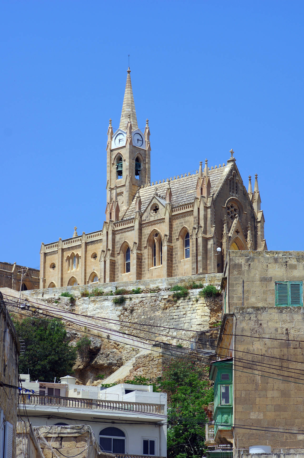 Capela De Lourdes Em Malta Papel de Parede