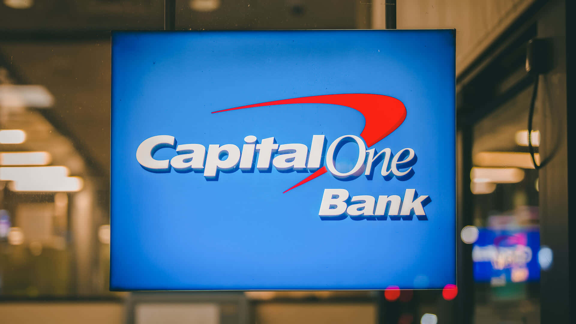 Capital One On Small Screen Background