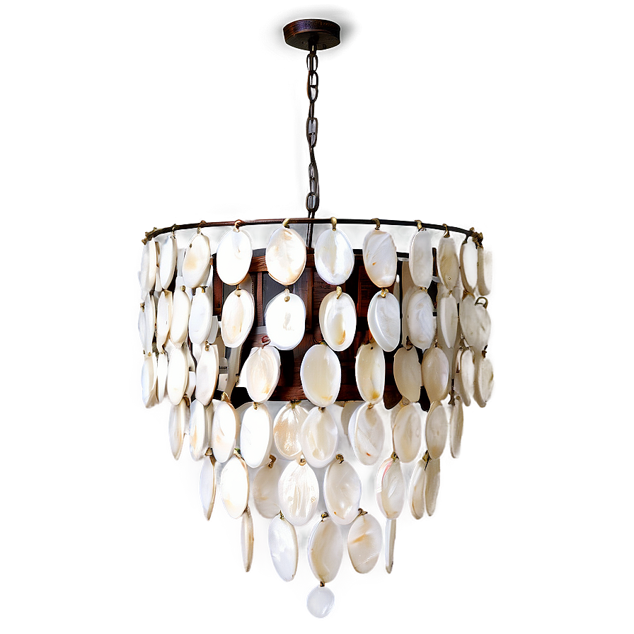 Capiz Shell Chandelier Png Htn56 PNG