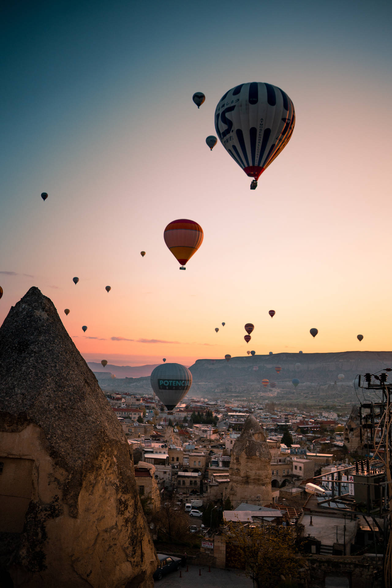 Cappadociaballons Am Himmel Wallpaper