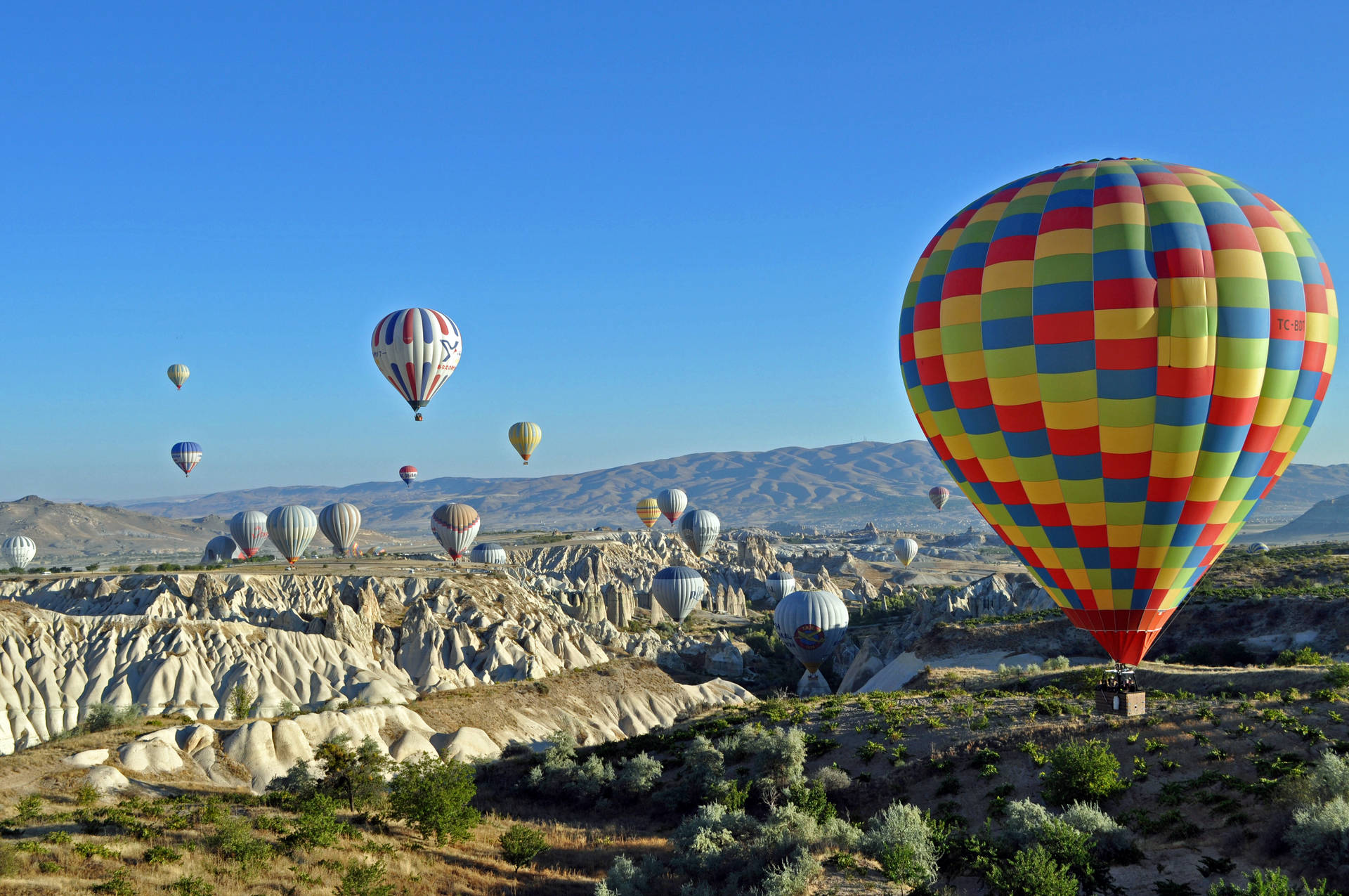 Cappadociapalloncini Colorati Sfondo