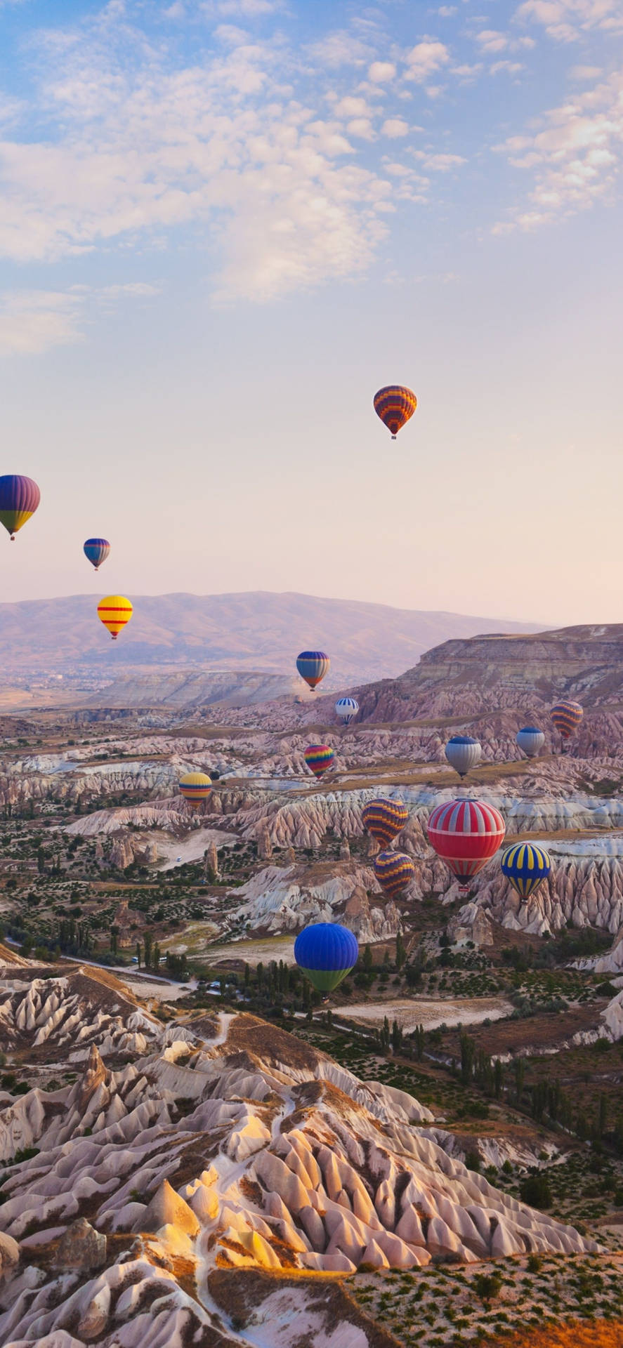 Cappadocia Landscape Scenery Balloons Wallpaper