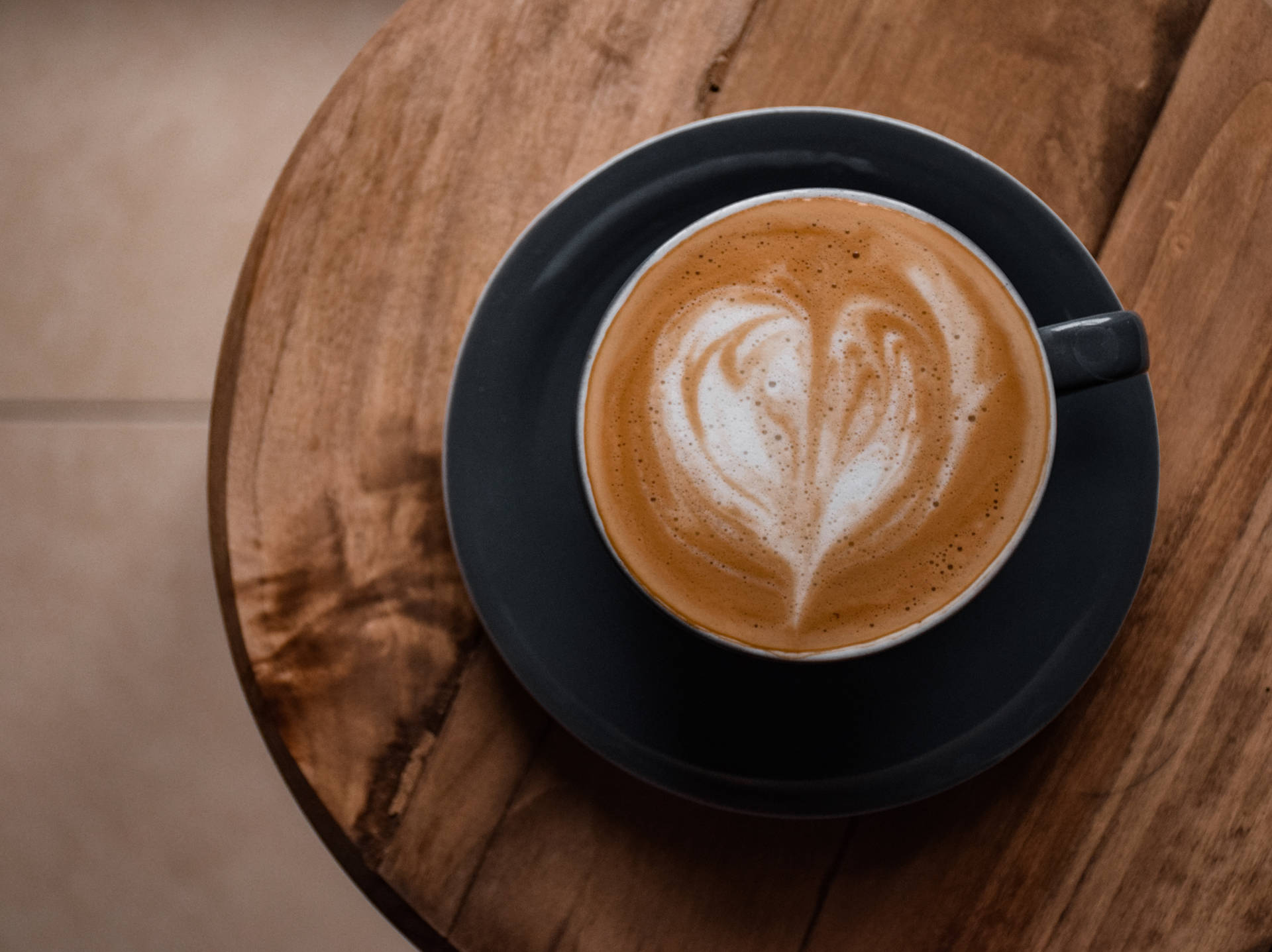 Cappuccino Latte Art Food Desktop Sfondo