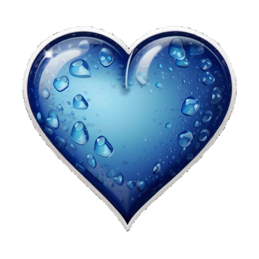 Capri Blue Heart Emoji Png Xsy PNG
