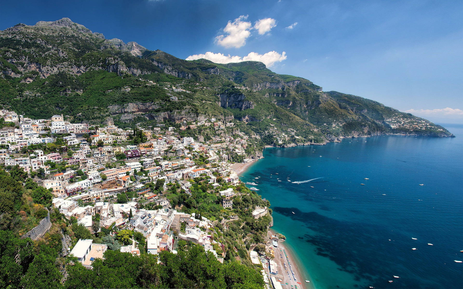 Download Capri Italy Crystal-Clear Ocean Water Wallpaper