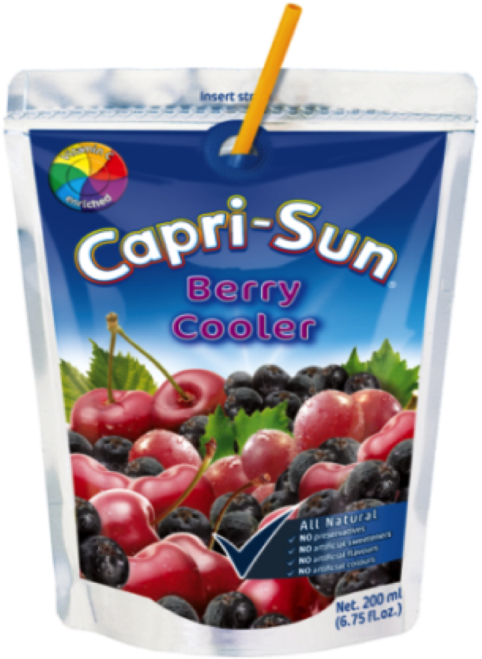 Capri Sun Berry Cooler Pouch PNG