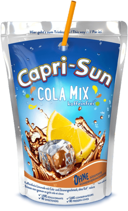 Capri Sun Cola Mix Pouch PNG