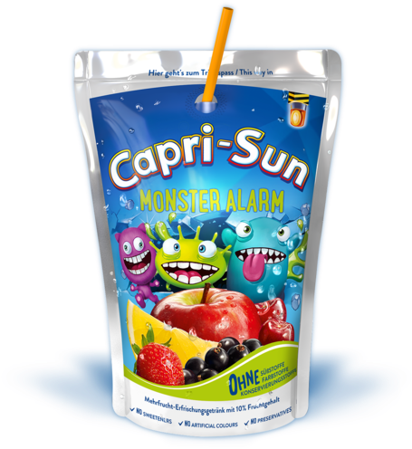 Capri Sun Monster Alarm Drink Pouch PNG