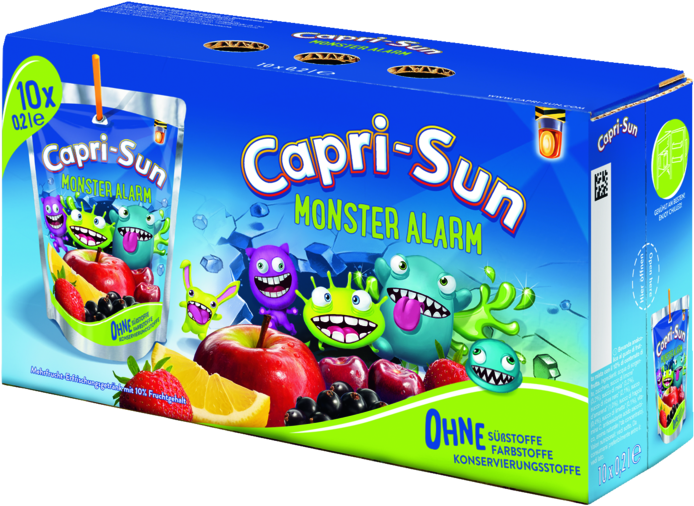 Capri Sun Monster Alarm Packaging PNG