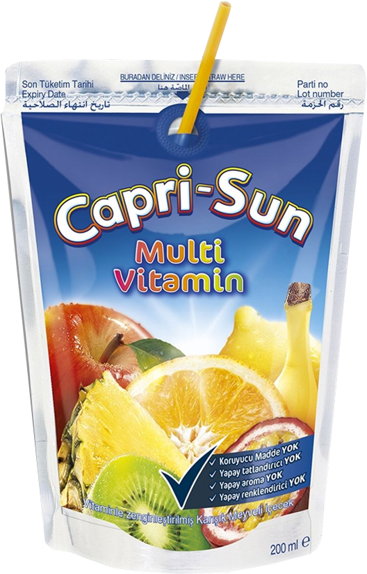 Capri Sun Multi Vitamin Pouch200ml PNG