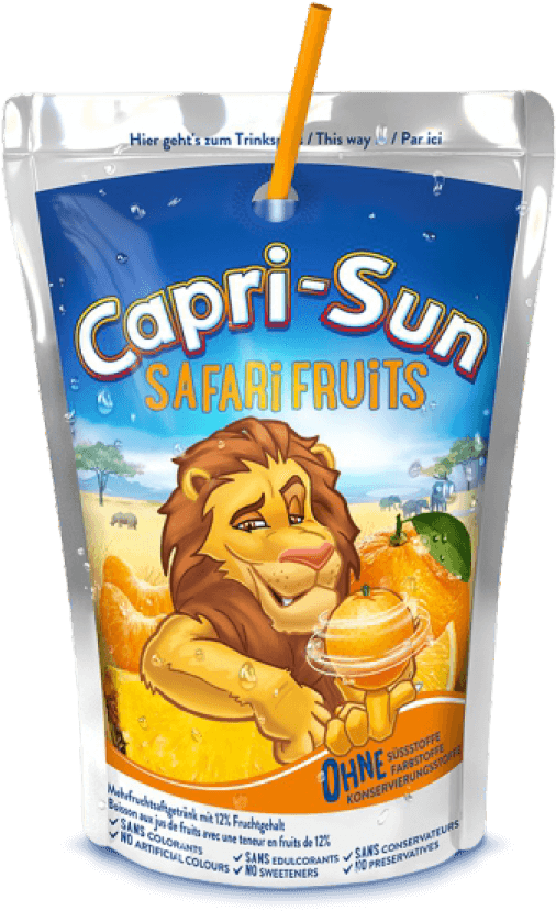 Capri Sun Safari Fruits Pouch PNG