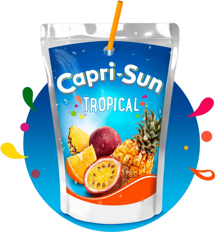 Capri Sun Tropical Flavor Pouch PNG