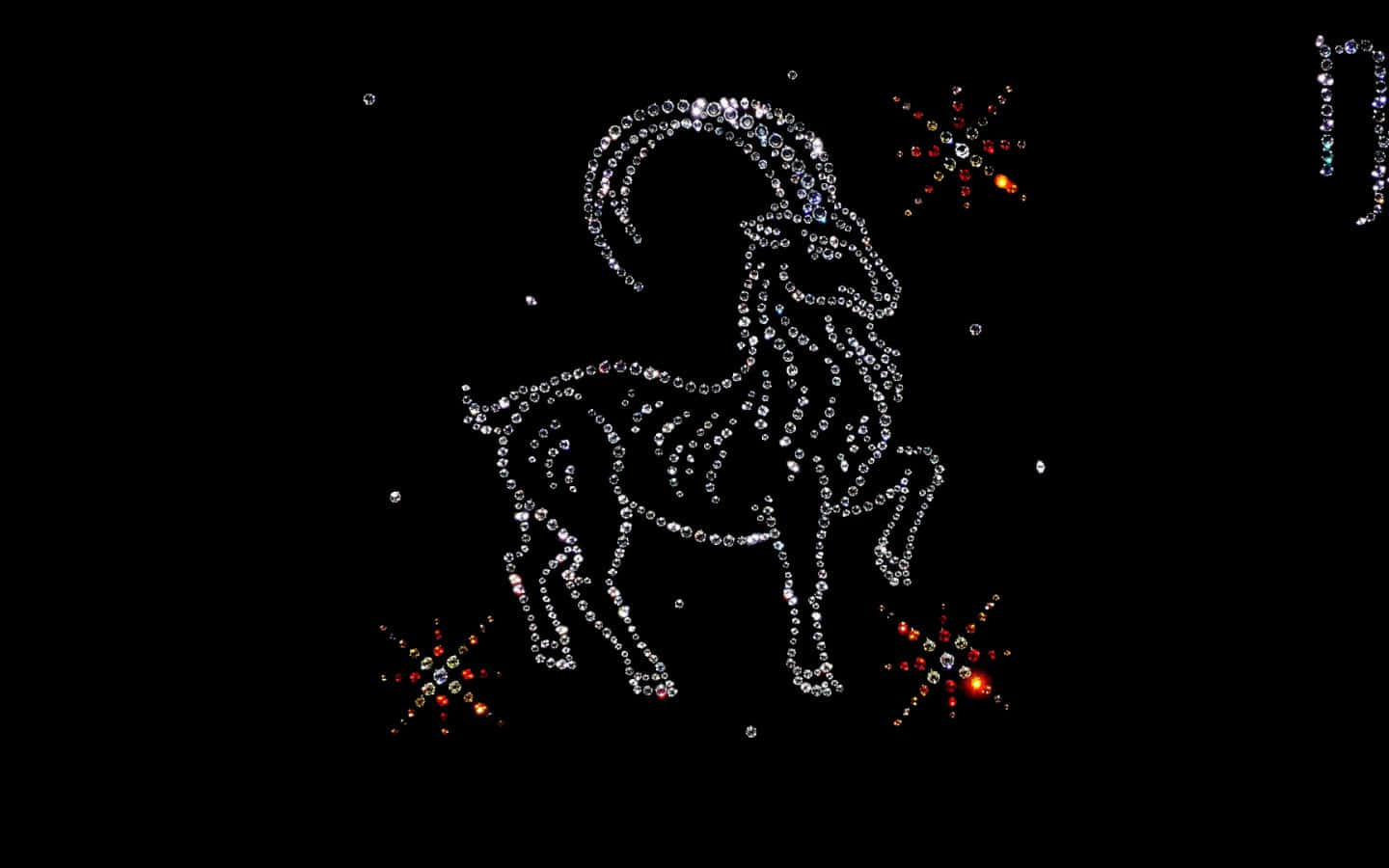 Capricorn Zodiac Sign in Vibrant Colors