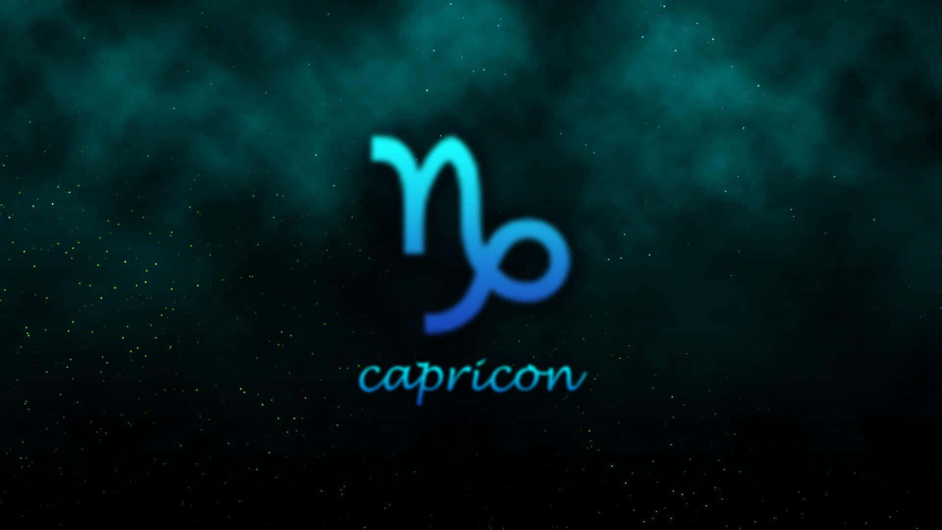 Majestic Capricorn Symbol on a Starry Night Sky